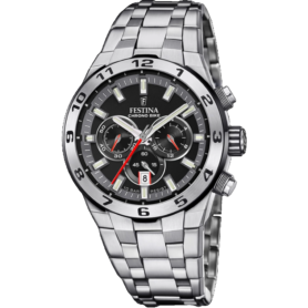 Montre Chronographe À Quartz Pour Homme Festina – Bracelet En Acier Inoxydable F20448/6