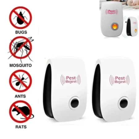 Packs De Deux Appareil Répulsif Ultrasonique - Anti Rats & insectes