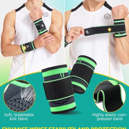 Support de Poignet Ajustable – Soulagement des Douleurs et Protection