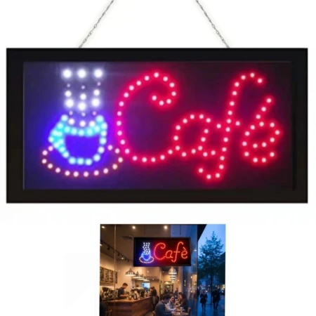 Enseigne Néon LED  - Pour Caffè - 48 × 35 CM