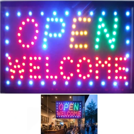 Enseigne Néon LED  - Pour Les Magasins - 48 × 35 CM (Copie)