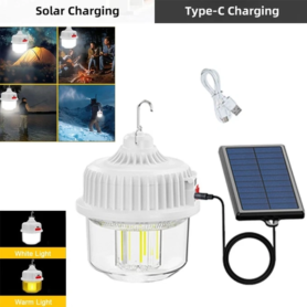 Lampe Se Camping Solaire Extérieure – 120 W – Avec Télécommande
