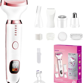 Rasoir Électrique 5 en 1 Pour Femmes – Pour Femmes – Rasage Sûr – Rechargeable Par USB