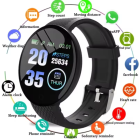 Montre Connectée Bloat D18 – Écran Tactile Couleur – Compatible Avec Tous Les Smartphones_M4