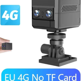Caméra 4K Compacte – Carte SIM 4G – Double Objectif – Zoom Optique 6x – Détection De Mouvement Et Vision Nocturne