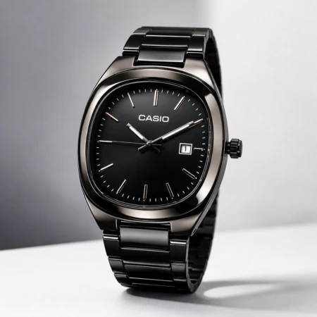 Montre Casio Black Elegance – L'élégance Noir Avec Une Touche De Modernité