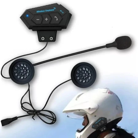 Casque De Moto Sans Fil Avec Double Écouteur