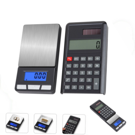 Balance De Poche Avec Calculatrice Intégrée – Capacité De 200 g et Précision De 0,01 g – Rétroéclairage Bleu