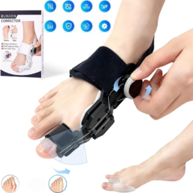 Correcteur Pour Gros Orteil – Avec Séparateur D’orteils En Silicone – Réglable et Doté De Coussinets Confortables
