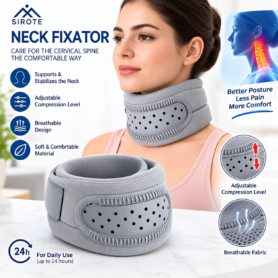 Correcteur et Soutien Cervical Neck Fixator – Attelle de Cou Réglable Pour Assurer Soutien et Stabilité