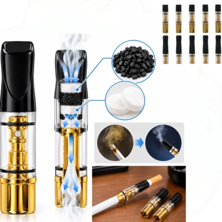 Lot De 10 Filtres à Cigarettes Portables Pour Hommes Et Femmes – Conçus Pour Cigarettes Régulières