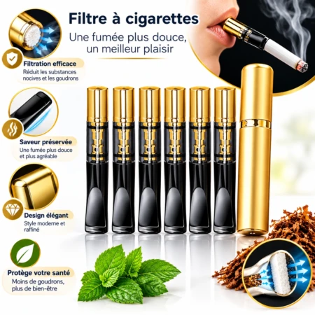 Pack Premium de 5 Filtres à Cigarettes Réutilisables